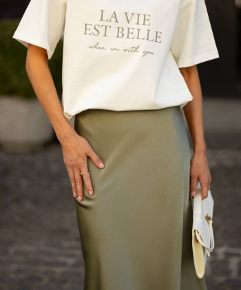 29 Футболка молочна La vie est belle 29 Футболка молочна La vie est belle